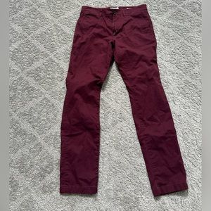 GoodFellow & Co Burgundy Khaki Pants